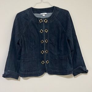 Dress Barn Women’s Denim Jacket. Pristine Condition. Size L.